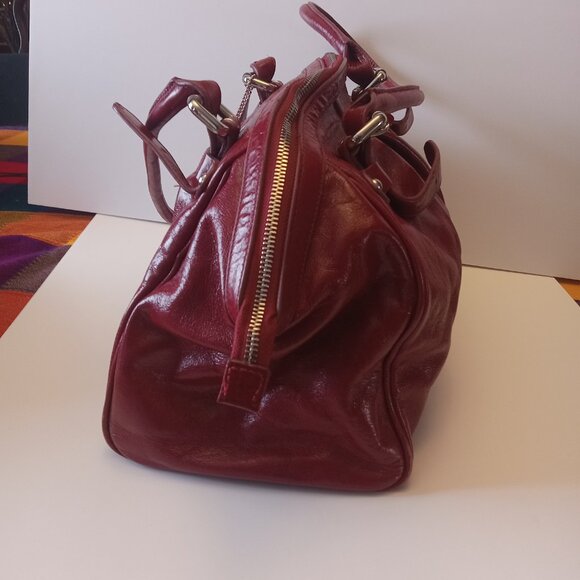 Danie red leather bag - Picture 6 of 16